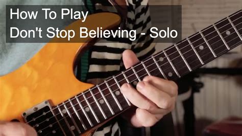 'Don't Stop Believing' Solo Journey Guitar Lesson - YouTube