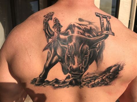 Bull Tattoos On Back