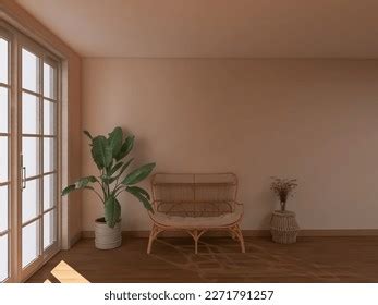 Living Room Design 3d Render 3d Stock Illustration 2271791257 ...