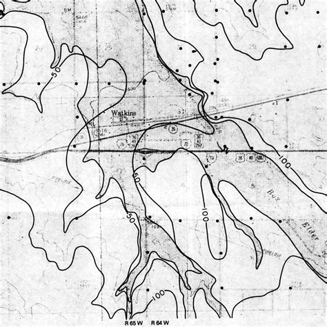 OF-78-06 Isopach Map of the Watkins Lignite Seam, Adams and Arapahoe ...