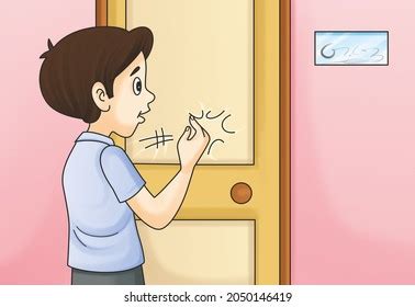 Good Manners Knock Door Before You Stock Illustration 2050146419 | Shutterstock