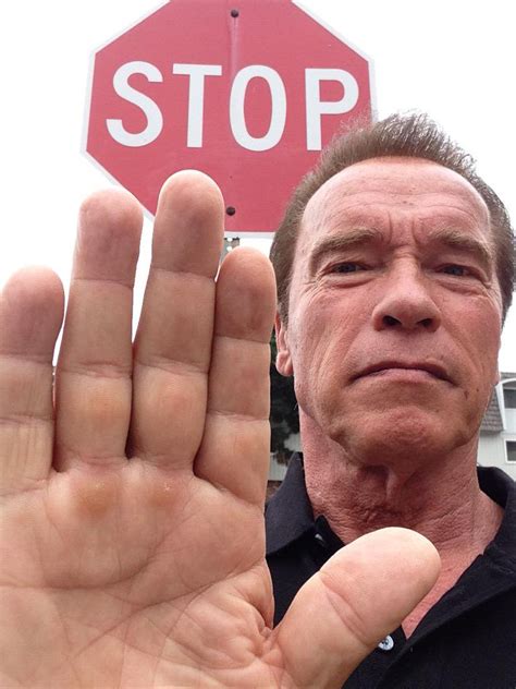 Arnold Schwarzenegger Stop Blank Template - Imgflip
