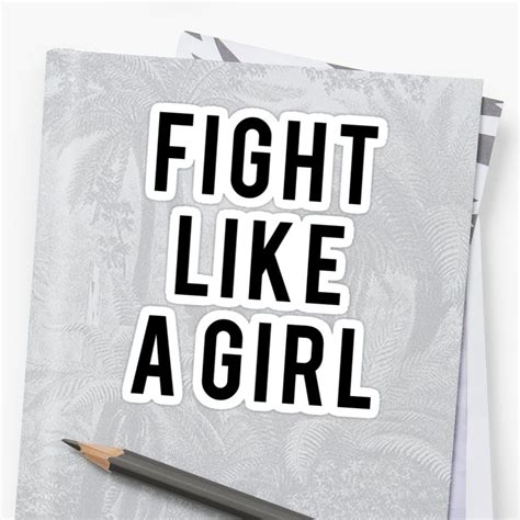 'Fight Like A Girl | Feminist Art' Sticker by CarlosV | Fight like a girl, Feminist art, Sticker art