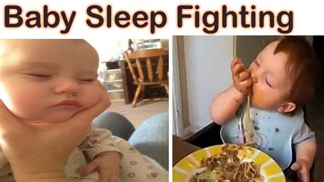 Funny Baby Falling Asleep Cute Pumpkin Head Sleepy Kids Fighting Sleep Child Fun - YouTube