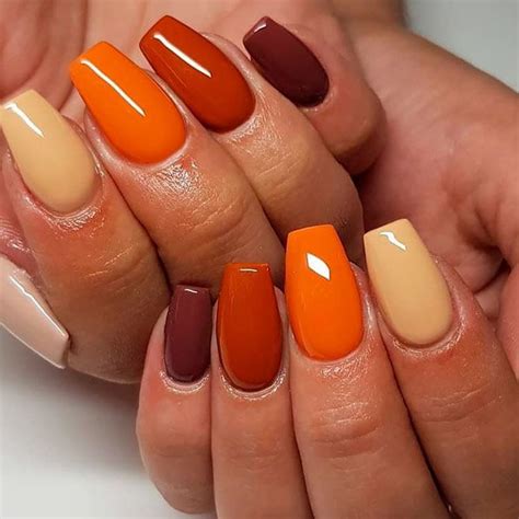 simple fall nails - ImageGallery