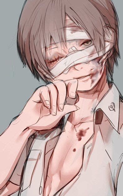 Anime Character With Bandages On Face