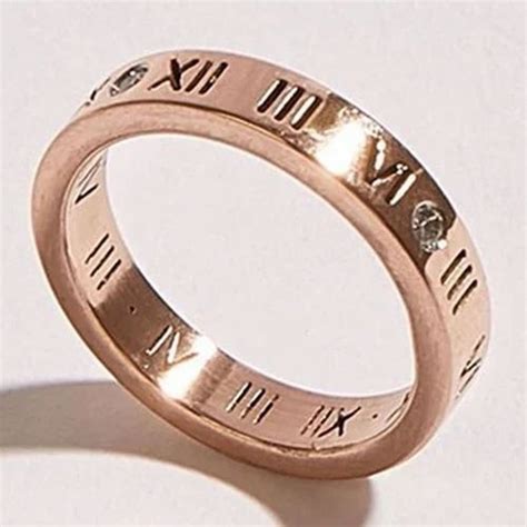 Stainless Steel Roman Numeral Letter Ring at Rs 100/piece | Guwahati ...