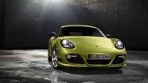 Download Green Car Car Porsche Porsche Cayman Vehicle Porsche Cayman R ...