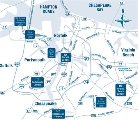 Map of TCC Campus Locations | Campus map, Campus, Map