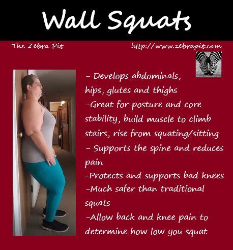 Wall Squats | Squats, Exercise, Wall squat