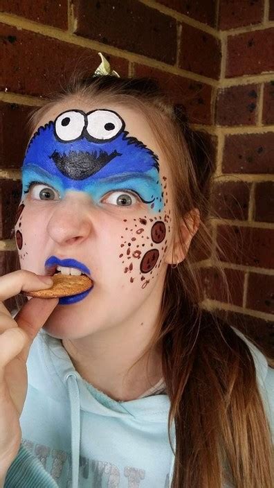 Cookie Monster Face Painting at PaintingValley.com | Explore collection ...