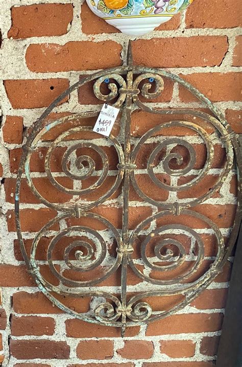 Antique Wrought Iron Wall Decor - Italian Pottery Outlet