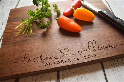 Personalized Cutting Board, Custom Cutting Board, Engraved Cutting Board, Cutting Board, Wedding ...