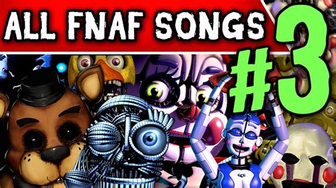 FIVE NIGHTS AT FREDDY'S SONGS (TryHardNinja) Volume 3 - YouTube