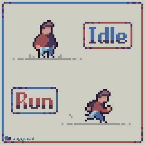 ArtStation - Pixelart Idle and Run animations, Nikita Solo