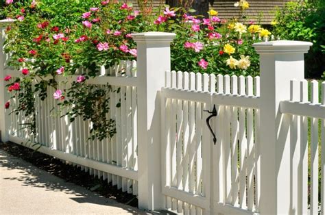 White Picket Fence Gate with Yellow, Pink and Red Roses | Backyard fences, Fence design, Fence ...