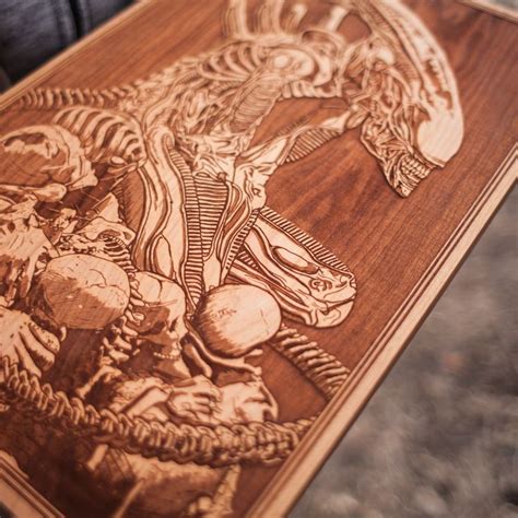 Laser Engraved Wooden Posters You Can Only Appreciate with a Magnifying Glass | ilikethesepixels ...