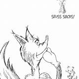 Fox In Socks By Dr Seuss Coloring Pages Designer  Free Printable sketch template