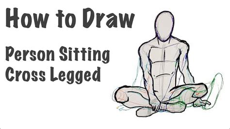 Person Sitting Cross Legged | drawing step by step - YouTube