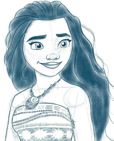 Moana drawing | Disney princess sketches, Disney princess drawings, Disney art drawings