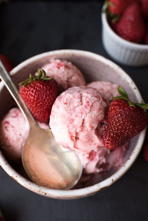 This homemade strawberry ice cream is bursting with fresh strawberries ...