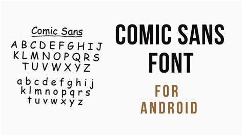 How To Install Comic Sans Font On Android Devices Easily