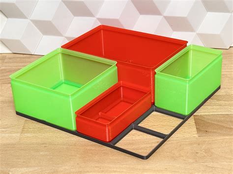 Gridfinity Box (Quick print, lite version, less filament!) by GlennovitS 3D | Download free STL ...