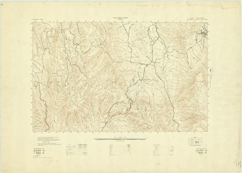 Juliet A topographic map 1957 Mt Monda Fernshaw - YARRA RANGES BUSH CAMP