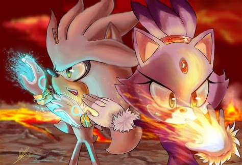 Silver and Blaze - We are together in this by JustASonicFan on DeviantArt