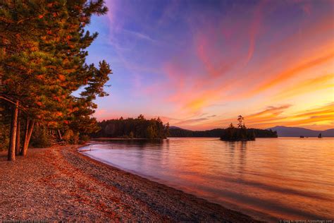 Lily Bay State Park in Maine | This twilight sunset photo wa… | Flickr