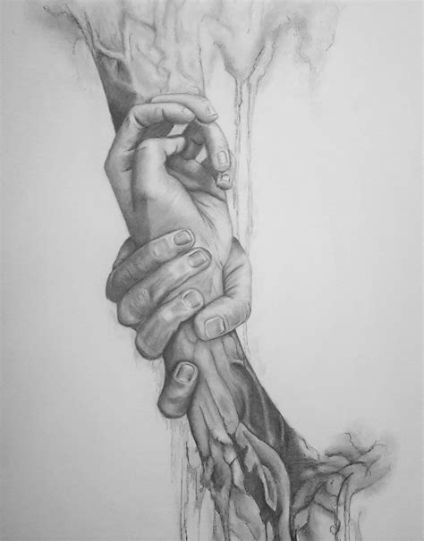 Holding hands - pencil drawing #beinspired | Hand pencil drawing ...