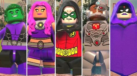 All Teen Titans Characters in LEGO DC Super-Villains (Raven, Beast Boy ...