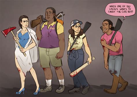 Left 4 Dead art (by Laddy Moss) | Rule 63 | Know Your Meme