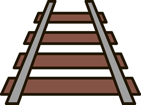 Wooden Train Track Clipart