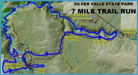 Silver Falls Hike Map - TravelsFinders.Com