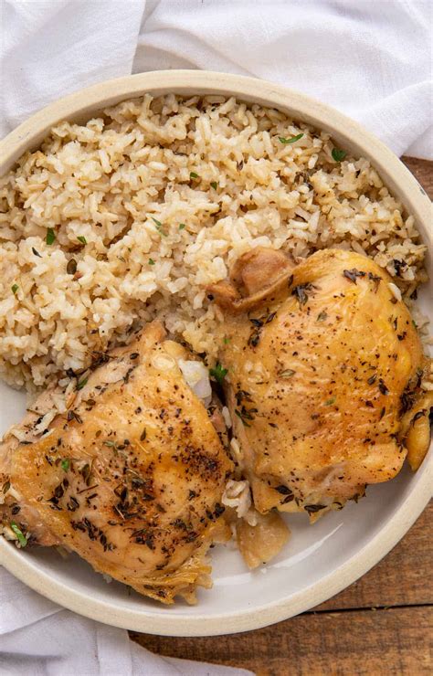 The Perfect Oven Baked Chicken and Rice - Dinner, then Dessert