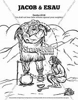 Story Of Jacob And Esau Bible Coloring Pages sketch template