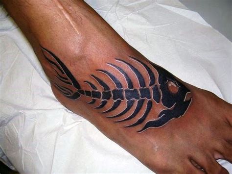 tribal fish skeleton tattoo - wallpaperandroidblacksmoke