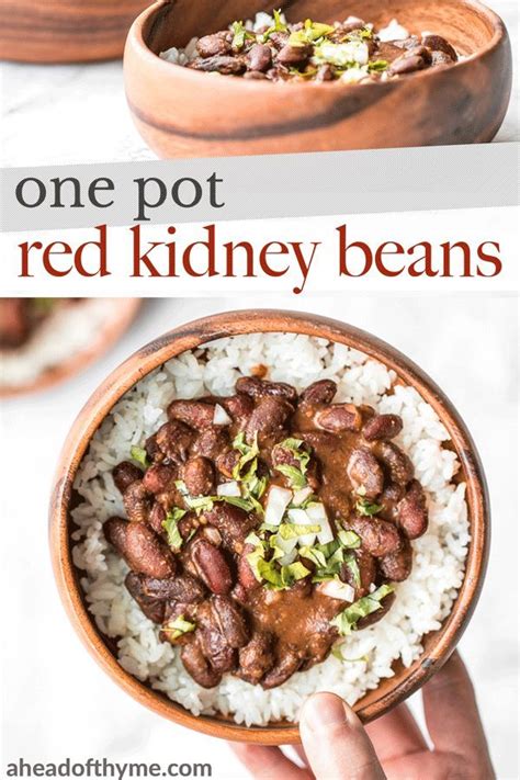 One Pot Red Kidney Beans | Recipe | Kidney beans, Recipes, Red kidney bean