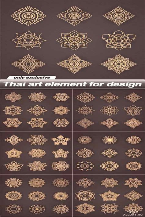 Thai art element for design 6 EPS in 2020 | Thai art, Elements of art ...