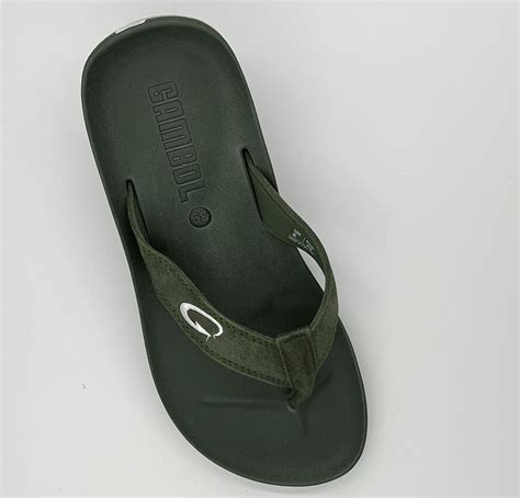 Women's casual flip flops - Green - Gambol Shoes UK