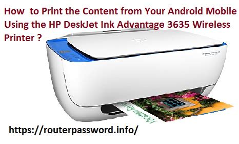 HP Deskjet Ink Advantage 3635 Wireless Setup Print Android, IPhone and ...