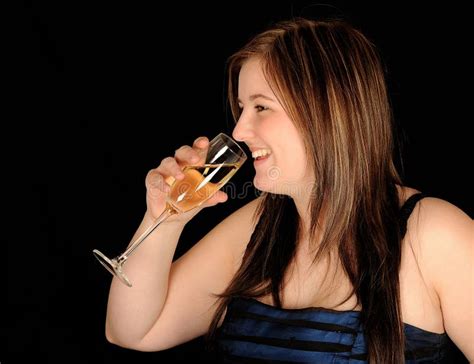 Woman drinking wine stock image. Image of attractive, background - 8659997