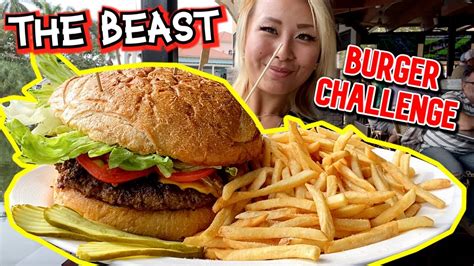 THE BEAST BURGER CHALLENGE at Bokampers in Fort Meyers, FL!!! #RainaisCrazy - YouTube