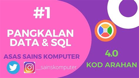 #1.Pangkalan Data & SQL| Tingkatan 3|Asas Sains Komputer | - YouTube