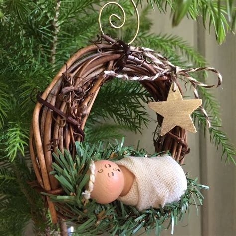 Excited to share the latest addition to my #etsy shop: Baby Jesus Christmas Ornament, Star Of ...