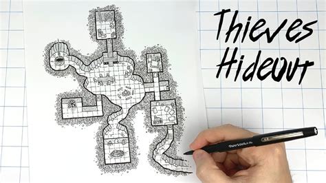 Drawing D&D Dungeon Maps for Fun!!! - YouTube