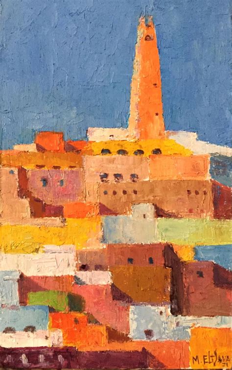 Ghardaïa -ville mythique | Painting, Artwork, Abstract
