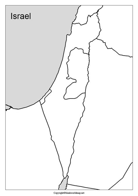Printable Blank Palestine State Map with Outline Map Printable Maps, Printables, Palestine Map ...