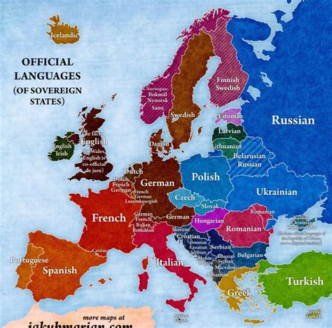 Official languages in europe : r/MapPorn